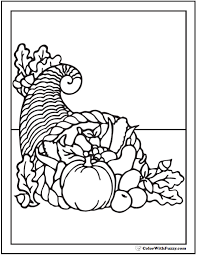 Cornucopia Coloring Page Beautiful Fall Bounty Thanksgiving Coloring Pages Coloring Pages Coloring Pages For Kids
