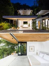 The Spacious Guest Rooms At This Modern Hotel In Costa Rica Have Folding Doors That Can Be Opened Up Completely Small Hotel Modern Hotel Outdoor Space Design
