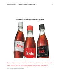 We transformed shoreditch into hawkins to celebrate the launch of season international women's day 2019: Pdf Share A Coke An Advertising Campaign By Coca Cola Vinay Ghosh Academia Edu