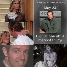 May 23 B.J. Hunnicutt married to Peg