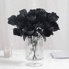 Choose from a huge selection of artificial flowers in uae at best prices. 84 Black Silk Rose Buds Fake Flowers Diy Wedding Centerpieces