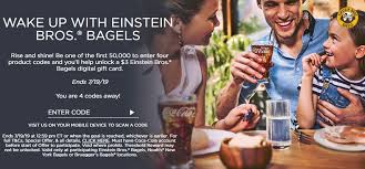 Bagels gift card by phone, online or directly at their shop. Expired Coke Rewards Redeem 4 Codes 3 Einstein Bros Bagels Gift Card Doctor Of Credit