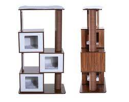 Modern Cat Tree From Pawhut Offers Great Style At An Affordable Price Modern Cat Tree Modern Cat Furniture Modern Cat
