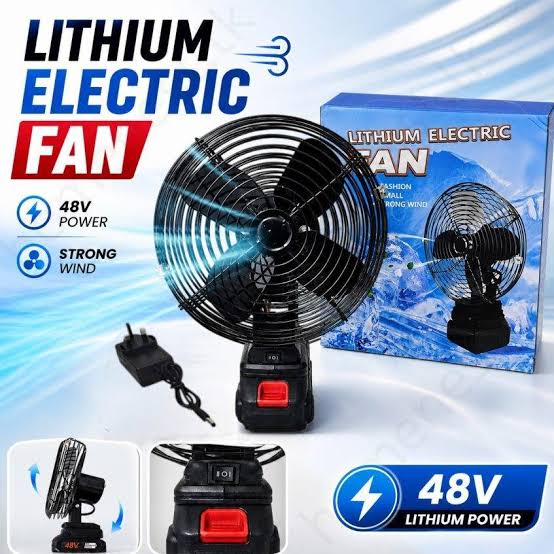 Lithium Electric Fan With Single 48V Battery