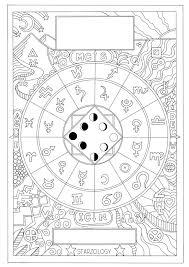 Fuzzy's advanced adult coloring pages include simple and complex flower, animal, and pattern coloring book oh, how i love to color! Astrology Art Colouring In For Grown Ups Starzology Astrology With Heart