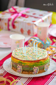 Maria panzer / einfach backen. Kindergeburtstagskuchen Bunter Einhorn Kasekuchen Meinestube