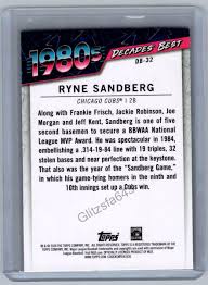 2020 Topps Update #DB-32 Ryne Sandberg Decades' Best