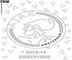 Kleurplaat Ajax Amsterdam Kampioen 2013 2014 Kleurplaten