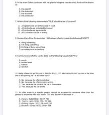 Under the malaysian contracts act 1950, there are three types of contract defined under section 2 of the act. Solved 4 Case Law Refers To A The Law That Was Proposed Chegg Com