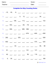 You can find number of english, maths and general knowledge worksheets for children on our website. Skip Counting Worksheets Dynamically Created Skip Counting Worksheets