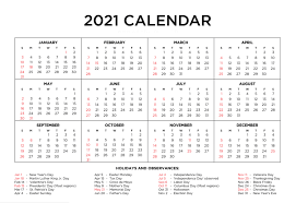 2021 calendar monthly printable download from january to december. Free Printable 2021 Calendar Blank 12 Month Calendar And Yearly One Page Templates