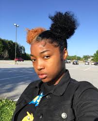Pinterest Itskennnok Subscribe To My Youtube Queenin With Ken Split Dyed Hair Natural Hair Styles Dyed Natural Hair
