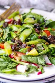Vegan Vegan Asparagus Salad With Cranberry Vinaigrette Savory Thoughts Recipe In 2020 Asparagus Salad Vinaigrette Recipes Healthy Appetizer Recipes