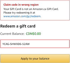 Maybe you would like to learn more about one of these? Amazon Gift Cards Are Region Locked Mildlyinfuriating