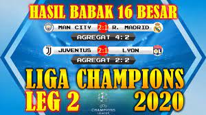 Hasil Liga Champions 2020 Tadi Malam Leg 2 Babak 16 Besar Lengkap Jadwal 9 Agustus 2020 Youtube