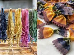 White pasta (=no egg) 1/4wide, typical of rome and further south, generally served they are the same, northern region of italy called tagliatelle and southerns called them fettuccine. A Home Cook Shares How To Make Stunning Pasta With Colorful Dough