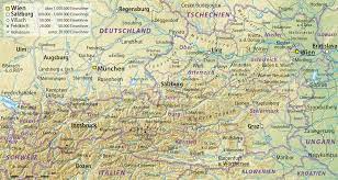 Karten Von Osterreich Mit Strassen Und Wanderwegen
