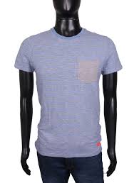 Details About Superdry Mens T Shirt Cotton Stripes Grey Size S