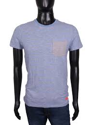 details about superdry mens t shirt cotton stripes grey size s