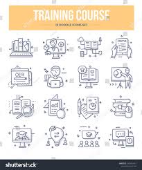 Training Course And Online Education Doodle Icons Collection E Learning Vector Hand Drawn Illustrations For Website And P Doodle Icon Doodles Training Courses