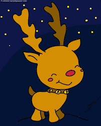 Coloriage les rennes du pere noel imprimer; Dessin Colorie Renne Du Pere Noel Par Un Invite Sans Depasser