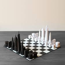 Skyline Chess City Inspired Chess Sets Touch Of Modern Gift For Architect Acrylic Set World Trade Towers There are 623 modern chess set for sale on etsy, and they cost $145.69 on average.