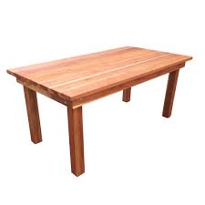 Table (information), a data arrangement with rows and columns. Best Redwood Farmhouse 7 Ft Redwood Outdoor Dining Table Fdt 31h38w84l 1910 The Home Depot