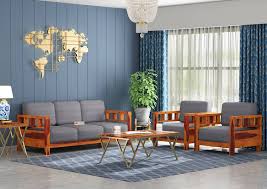 Pictures of wooden sofa designs product description item: Wooden Sofas Buy Wooden Sofa Set Online In India Latest Wooden Sofa Design