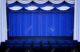 Blue theater stage curtain with drapery blue theater stage curtain with drapery. Abstract Background Of Blue Theater Drapes And Stage Curtains Royalty Free Cliparts Vectors And Stock Illustration Image 138391011