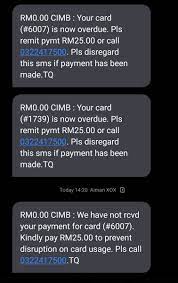 Setelah anda mengesahkan kad kredit anda masih aktif, anda perlu tahu berapa banyak yang dapat anda bayar. Aiman Psikologi Sur Twitter Scammer Yang Tak Berputus Asa Sejak 2 3 Minggu Ini Hantar Sms Kata Ada Kad Kredit Cimb Yang Ada Outstanding Balance Tetapi Saya Tak Ada Pun Kad