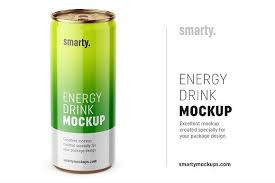Energy Drink Mockup Drinks Mockup Packaging Mockup