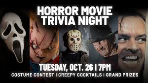 Test your christmas trivia knowledge in the areas of songs, movies and more. Horror Movie Trivia Night Legacy Hall