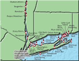 New York Lighthouse Map Long Island Lighthouses Long Island Ny Island Lighthouse