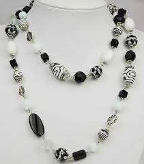 Black And White Jewelry Hot Item Black White Beads Necklace Fydsl0039 White Beaded Necklaces Beaded Necklace Necklace Designs