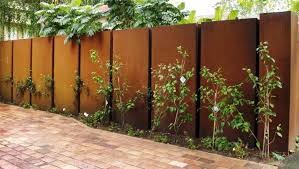 Metal Corten Cloture De Jardin Gartengestaltung Sichtschutz Garten Gartenmauern