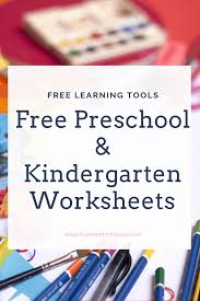 kindergarten preschool worksheets