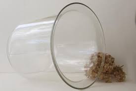 Stonebriar 9 inch clear glass dome cloche with rustic wooden base, antique bell jar display dome, for plants, succulents, fairy lights, photos, medals, decorative fill, and more, medium. Huge Old Blown Glass Cloche Bell Jar Dome For Display Clock Cover Or Terrarium