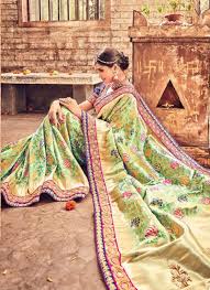 Indian women wear saree occasionally and casually. Heavy Work Bridal Wear Banarasi Silk Sarees Collection Catalog