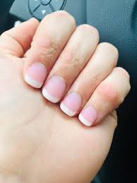 Natural French Sns Manicure With Base And Funny Bunny Matte Gel