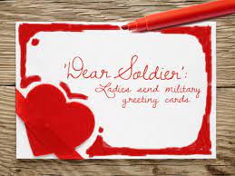 The cards are then sent. Dear Soldier Ladies Send Military Greeting Cards Baptist Messenger Of Oklahoma
