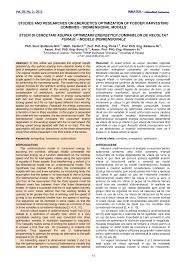 Cursul teoretic durează 144 de ore, iar cursul practic, cel mai des, 40 de ore, însă, la solicitare, se pot efectua mai puține sau mai multe lecții de conducere. Pdf Studies And Researches On Energetics Optimization Of Fodder Harvesting Combines Bidimensional Models