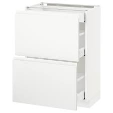 Metod Maximera Elt Bas 2 Faces 3 Tiroirs Blanc Voxtorp Blanc Mat Blanc Ikea Suisse