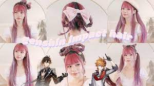 6 Easy Hairstyles Inspired By Genshin Impact Characters Xiangling In 2021 Hair Styles Easy Hairstyles Anime Inspired