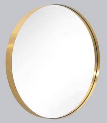 Glsland circle mirror 30 inch gold vintage round wall mounted mirror round vanity mirror for bathrooms, entryways, living rooms and more full circle mirror for wall decor. Amazon Com Wall Mirror 30 Brushed Gold Round Metal Stainless Steel Circle Frame For Bathroom Entryways Washrooms Living Rooms Doubles As Modern Wall Art Home Kitchen