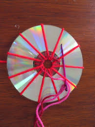 Ein Bisschen Haushalt Basteln Mit Cds Weben Basteln Mit Cds Traumfanger Selber Basteln Sonne Basteln