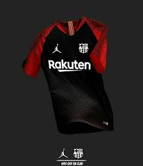Red And Black Barcelona Jersey Concept Camisas De Futebol Camisetas De Time Camisas De Futebol Personalizadas