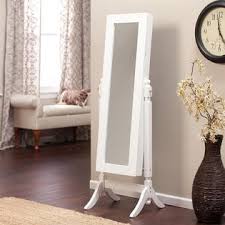 $20.00 coupon applied at checkout. Fastfurnishings Full Length Tilting Cheval Mirror Jewelry Armoire Cabinet In Gloss White