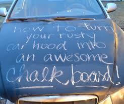 As you can see these rusty lines can burst when scraping the curb while parking, on when driving over bumps, leaving you stranded. Turn Your Rusty Car Hood Into An Awesome Chalkboard 7 Steps With Pictures Instructables