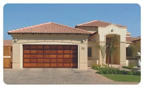 External doors for front and back outside use. Wooden Garage Doors Brano Industries Pretoria South Africa
