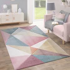The latest trends in modern house design and decorating. Rug Modern Pastel Geometric Rug24
